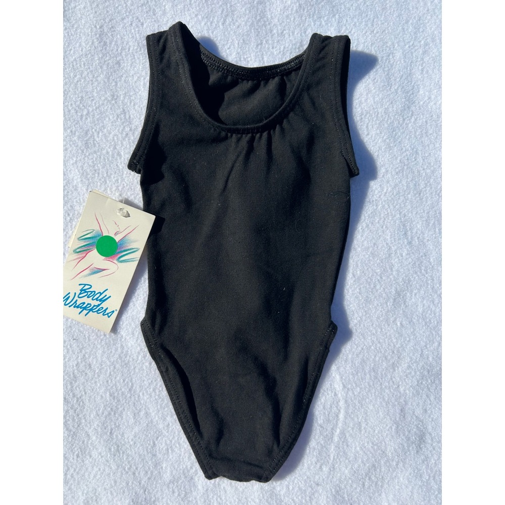 Body Wrappers Kids Black Boatneck Leotard Performance Dance Ballet 3-4 - Picture 4 of 6